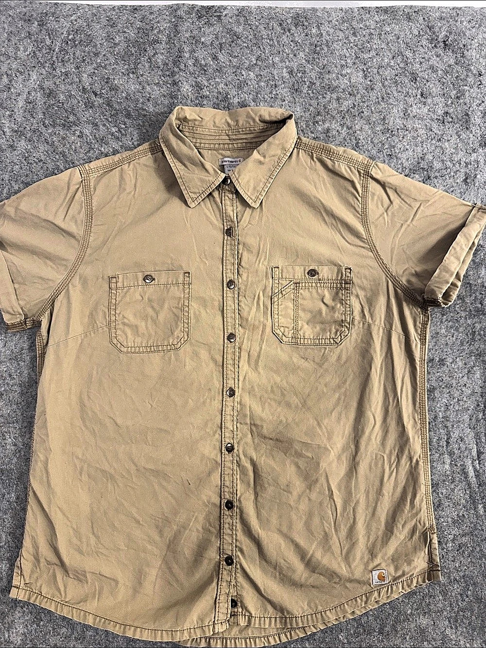 Carhartt Short Sleeve Shirt Boys Cotton Size Large